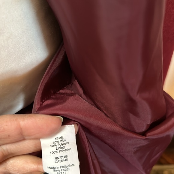 J.Crew Red Cocoon Womens Coat Size 8 - Picture 7 of 11